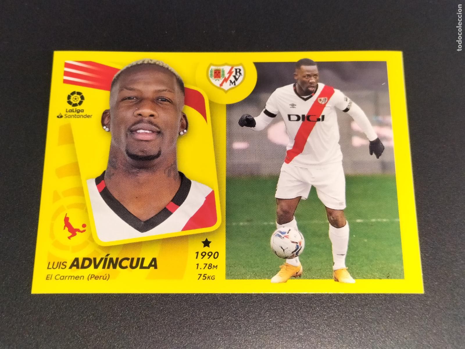 Cromos de f&uacute;tbol: N&ordm; 7 ADVINCULA RAYO VALLECANO CROMOS LALIGA SANTANDER ESTE LIGA 2021 2022 21 22 PANINI