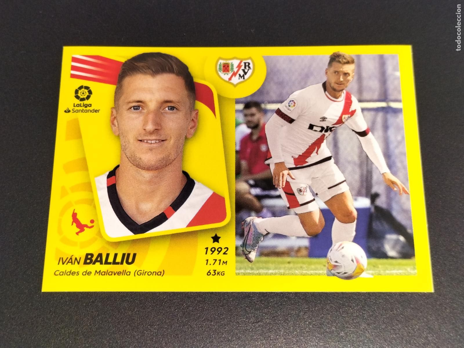 Cromos de f&uacute;tbol: N&ordm; 7 BIS COLOCA BALLIU RAYO VALLECANO CROMOS LALIGA SANTANDER ESTE LIGA 2021 2022 21 22 PANINI