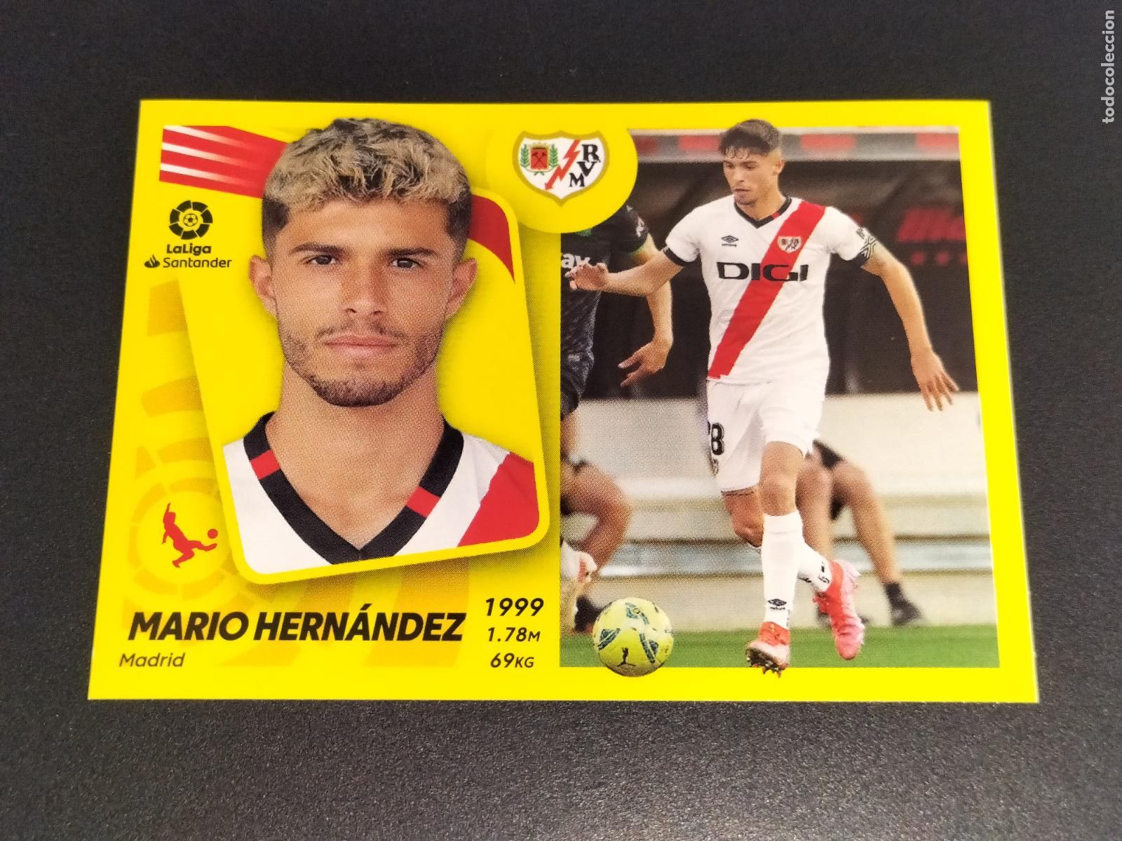 Cromos de f&uacute;tbol: N&ordm; 8 A MARIO HERNANDEZ RAYO VALLECANO CROMOS LALIGA SANTANDER ESTE LIGA 2021 2022 21 22 PANINI
