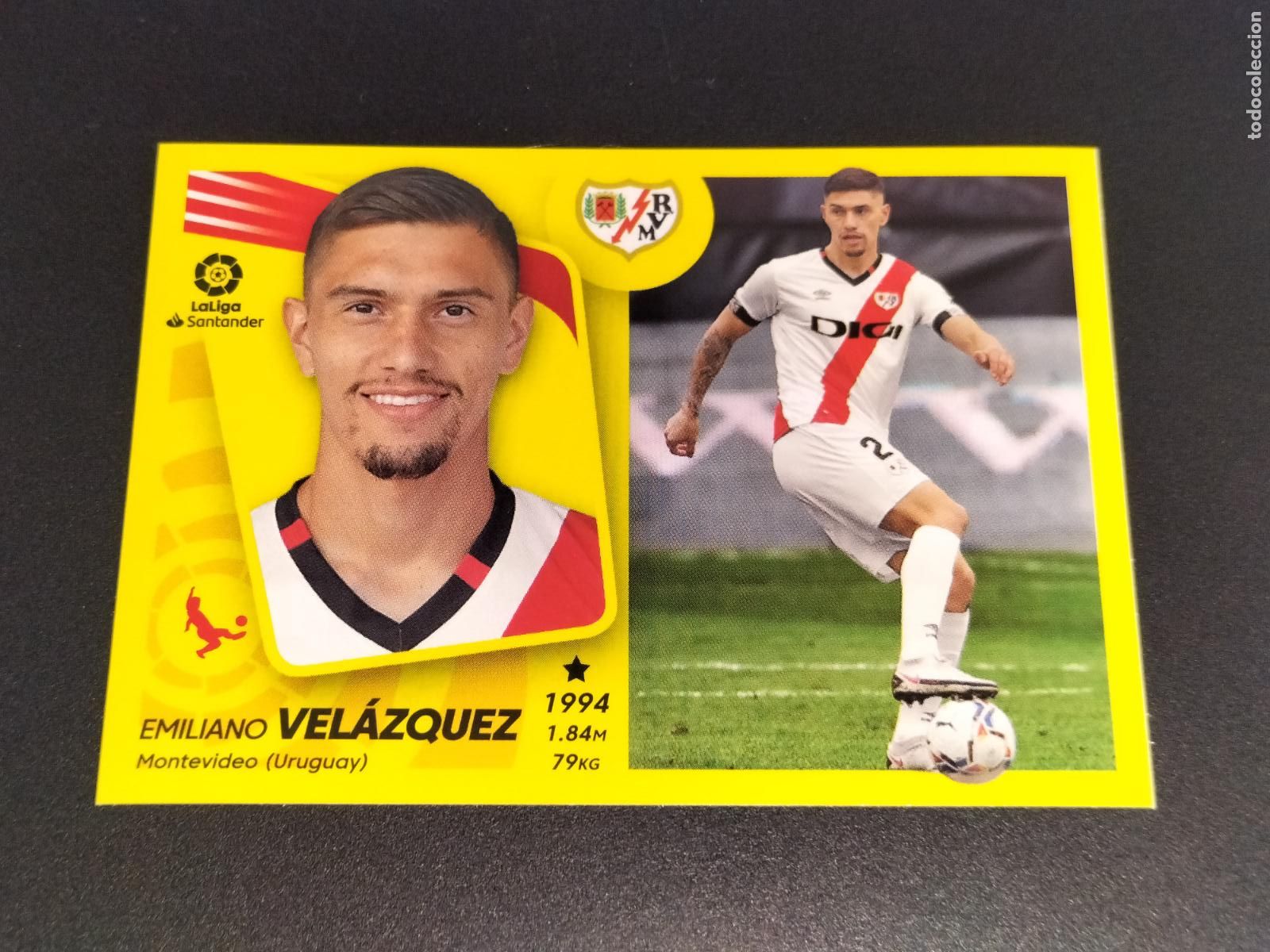 Cromos de f&uacute;tbol: N&ordm; 8 B VELAZQUEZ RAYO VALLECANO CROMOS LALIGA SANTANDER ESTE LIGA 2021 2022 21 22 PANINI