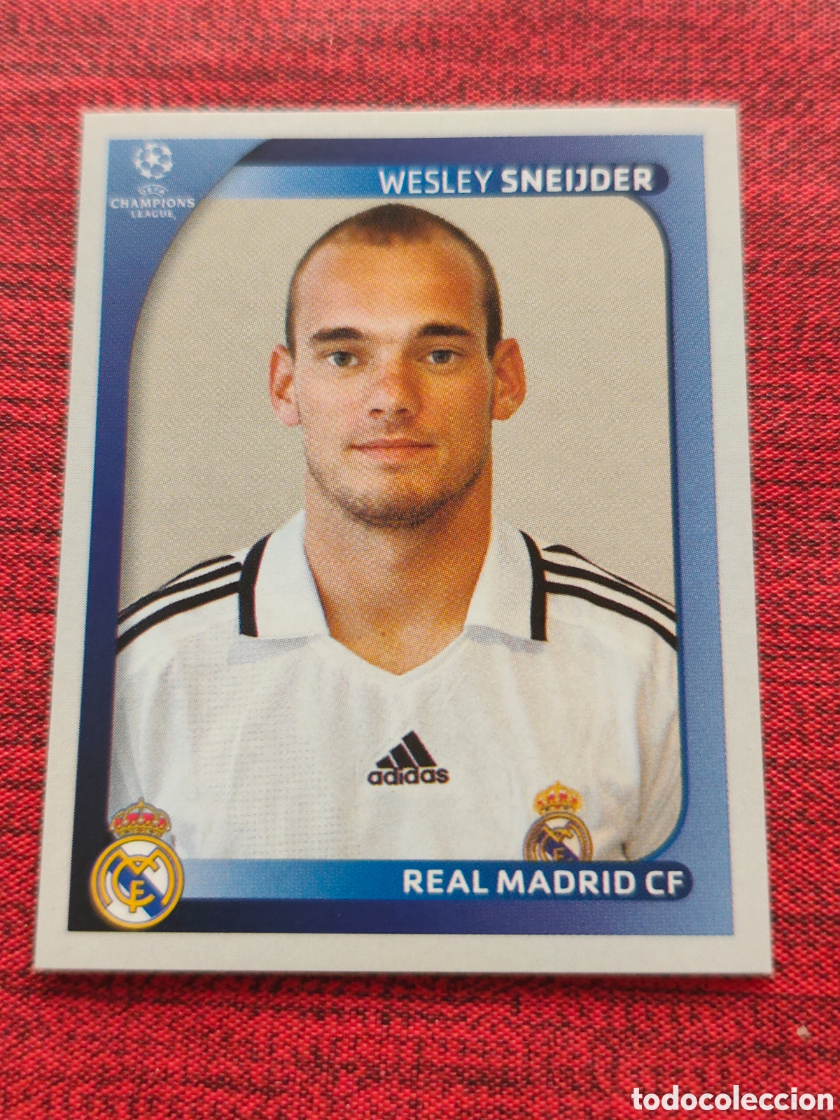Cromos de f&uacute;tbol: 444 SNEIJDER REAL MADRID UEFA CHAMPIONS LEAGUE 2008 2009 PANINI
