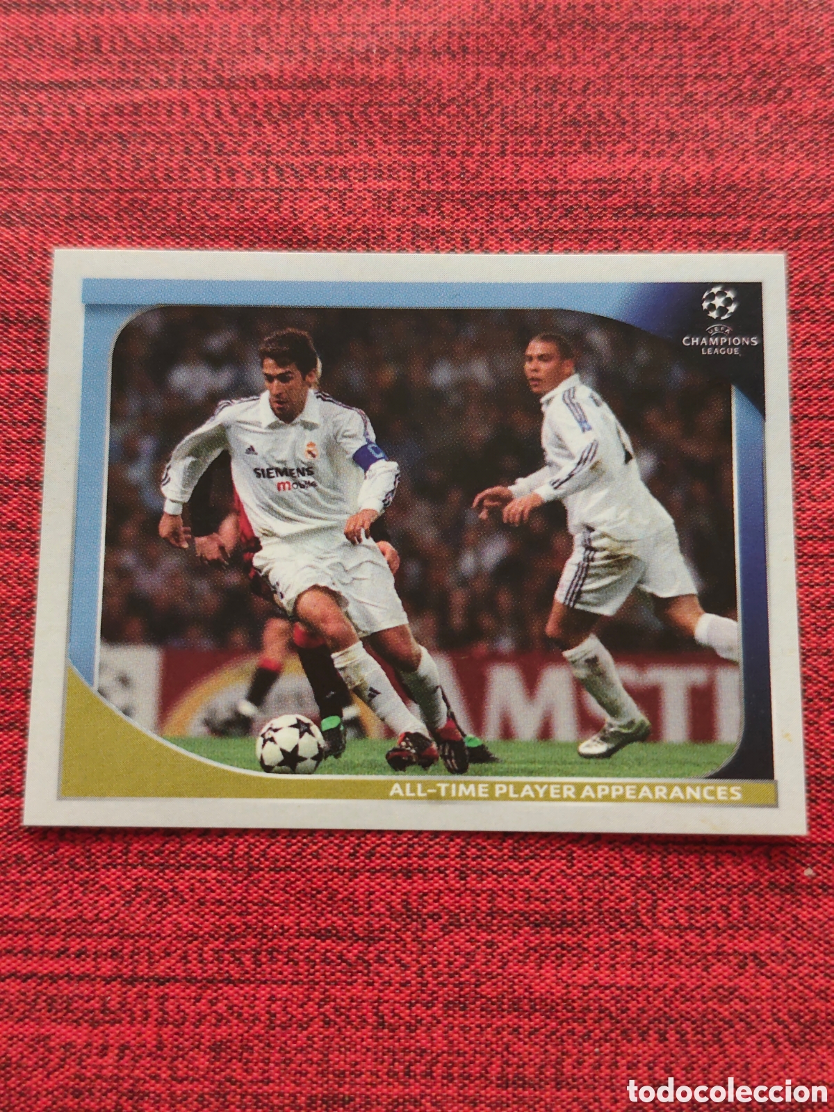 Cromos de f&uacute;tbol: 553 RA&Uacute;L/RONALDO REAL MADRID UEFA CHAMPIONS LEAGUE 2008 2009 PANINI