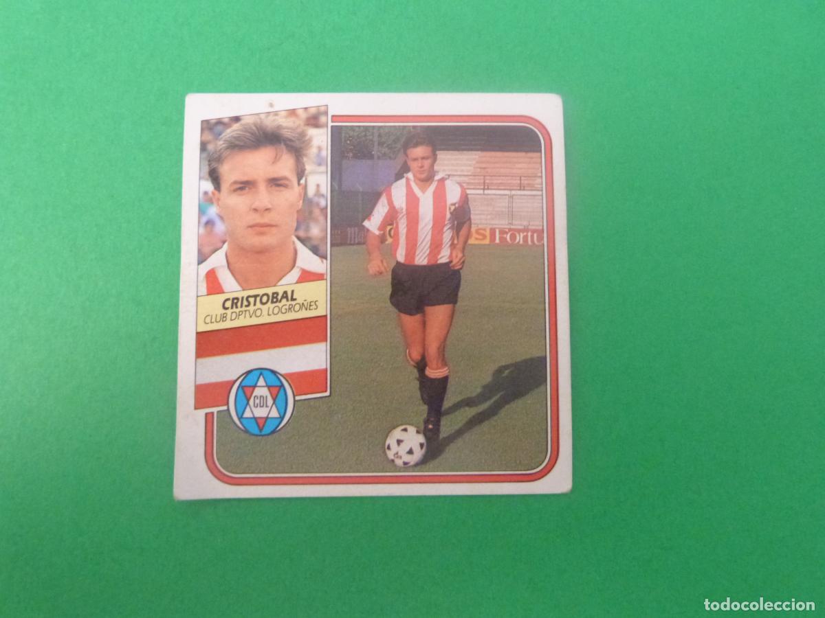 Cromos de f&uacute;tbol: CROMO FUTBOL CRISTOBAL C.D. LOGRO&Ntilde;ES DESPEGADO FICHAJE N&ordm; 28 LIGA ESTE 1989-1990/89-90