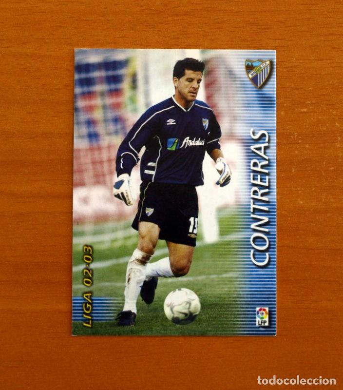 Cromos de f&uacute;tbol: M&aacute;laga -N&ordm; 164 Contreras -Mega Fichas Liga 2002-2003-02-03 -Megafichas Panini Sports