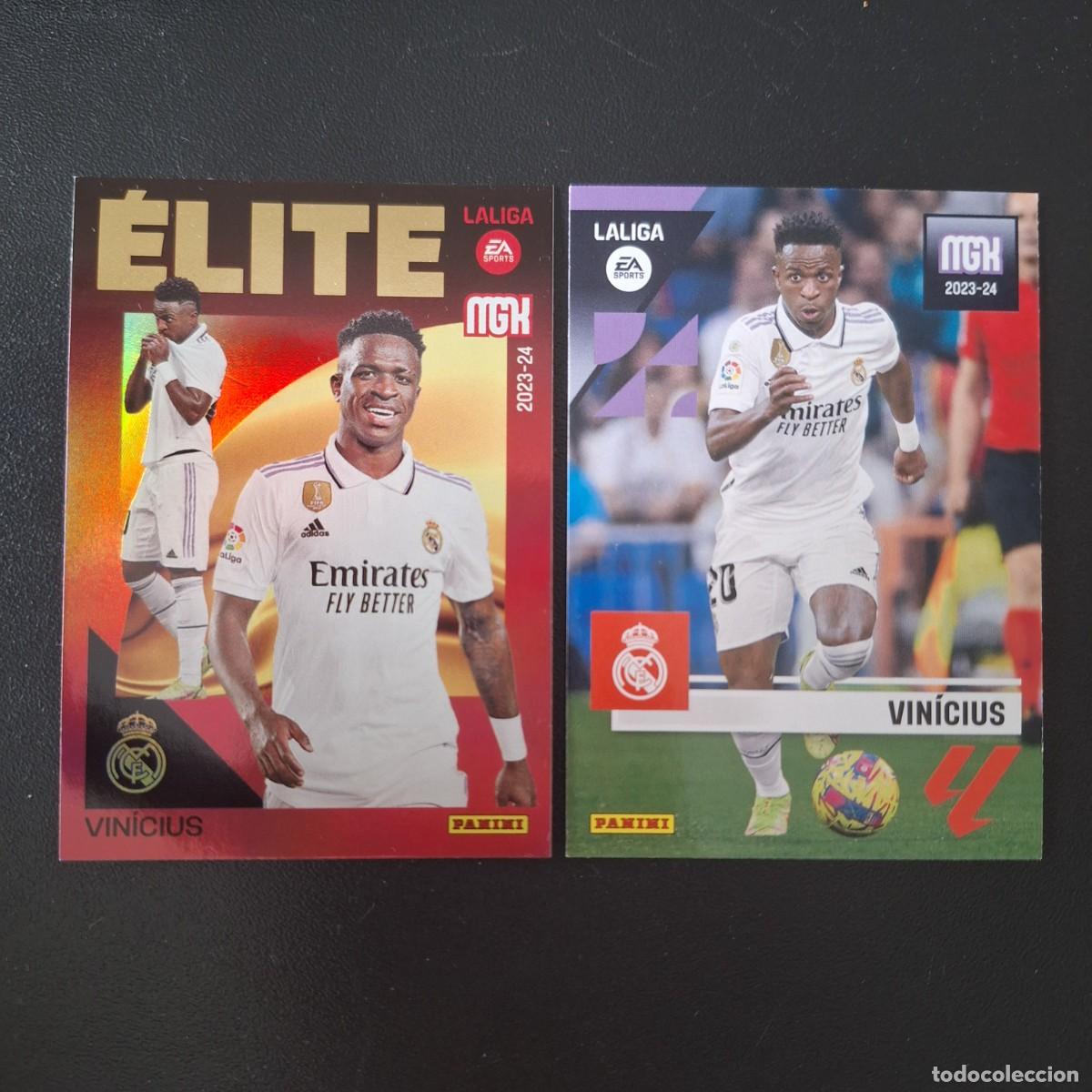 Cartes &agrave; collectionner de Football: LOTE 2 CARTAS VINICIUS 252 16 &Eacute;LITE - REAL MADRID - PANINI MEGACRACKS 2023 2023 23 24