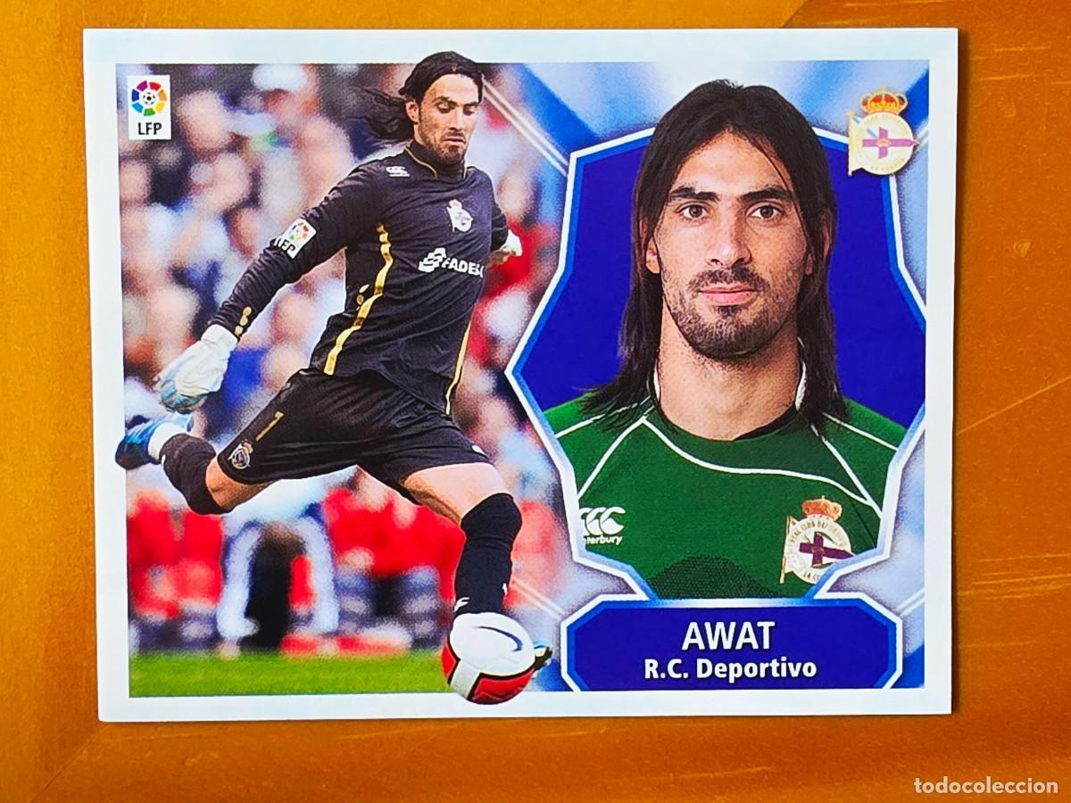 Cromos de f&uacute;tbol: Dudu Awat, Aouate, Deportivo de la Coru&ntilde;a, Panini Ediciones Liga Este 2008 2009 08 09, sin pegar