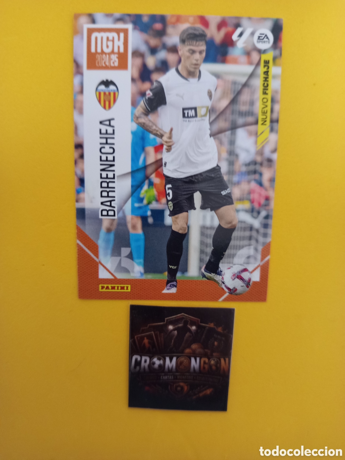 Figurine di Calcio: ❇️ CROMO ⚽ CARD BARRENECHEA VALENCIA NUEVO FICHAJE MEGACRACKS 24 25 MGKS 2024 2025 PANINI ❇️