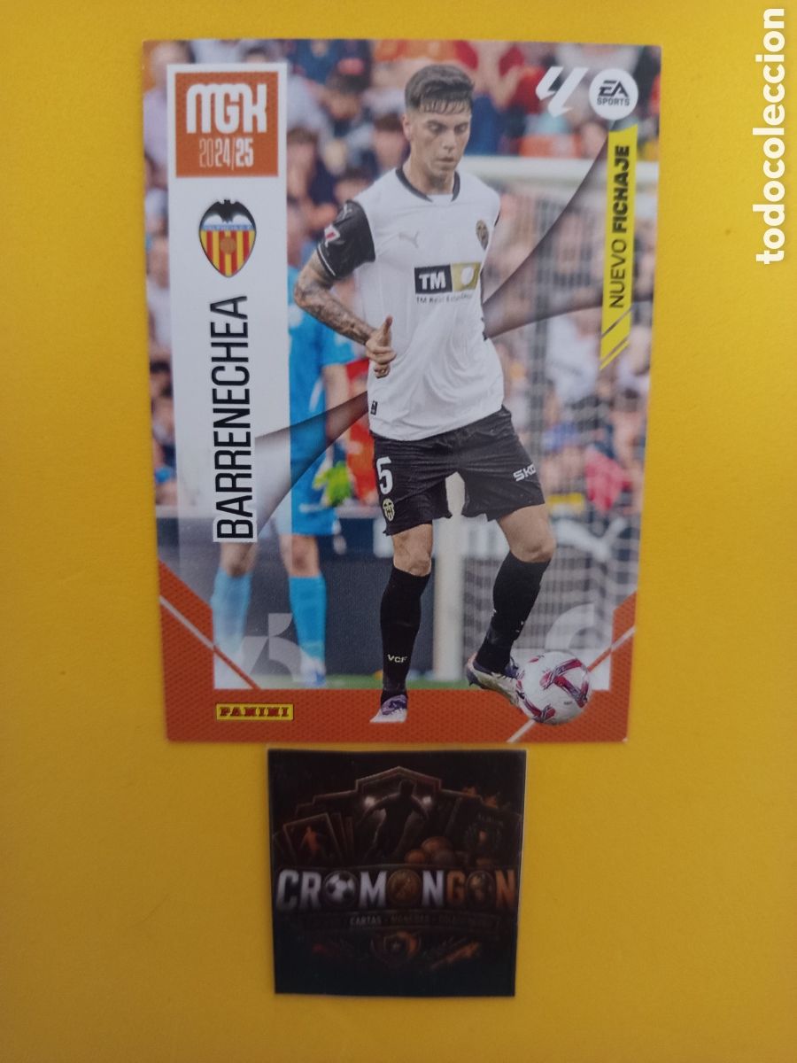 Figurine di Calcio: ❇️ CROMO ⚽ CARD BARRENECHEA VALENCIA NUEVO FICHAJE MEGACRACKS 24 25 MGKS 2024 2025 PANINI ❇️
