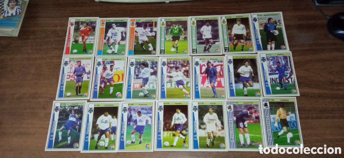 Cromos de f&uacute;tbol: MUNDICROMO 1994 1995 94 95 - LOTE DE 93 FICHAS DIFERENTES (Todas en Fotos)