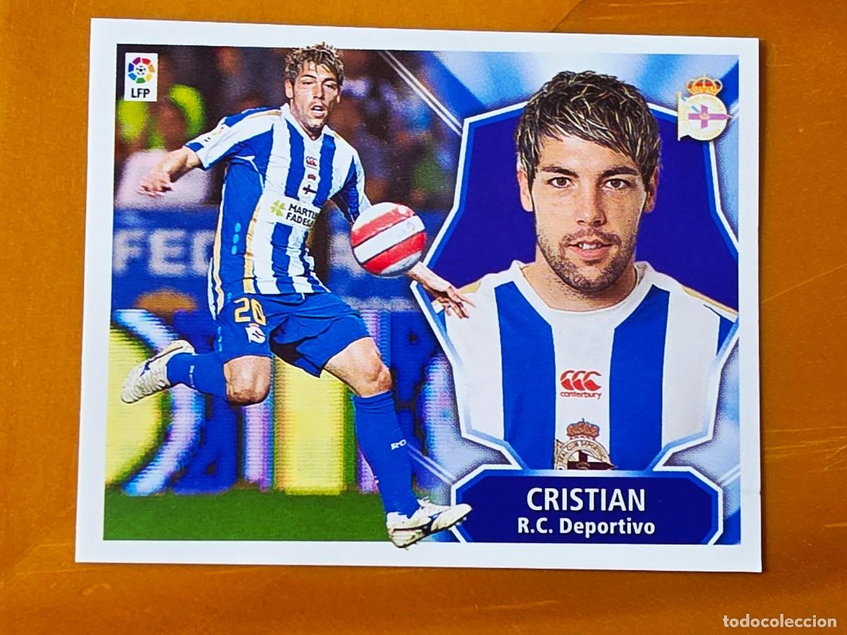 Cartes &agrave; collectionner de Football: Cristian, Deportivo de la Coru&ntilde;a, Panini Ediciones Liga Este 2008 2009 08 09, sin pegar