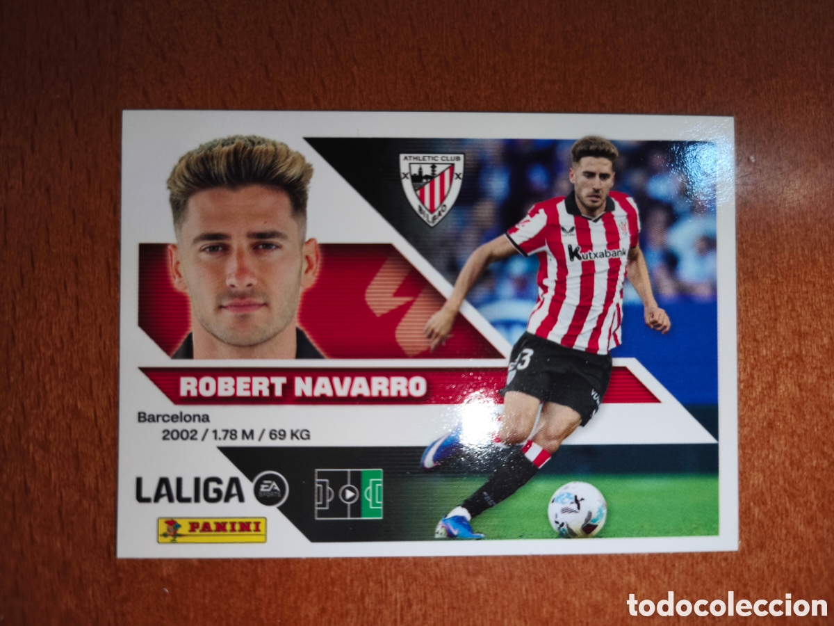 Cromos de f&uacute;tbol: Robert Navarro n&deg;17A liga este 26/27 Athletic Club