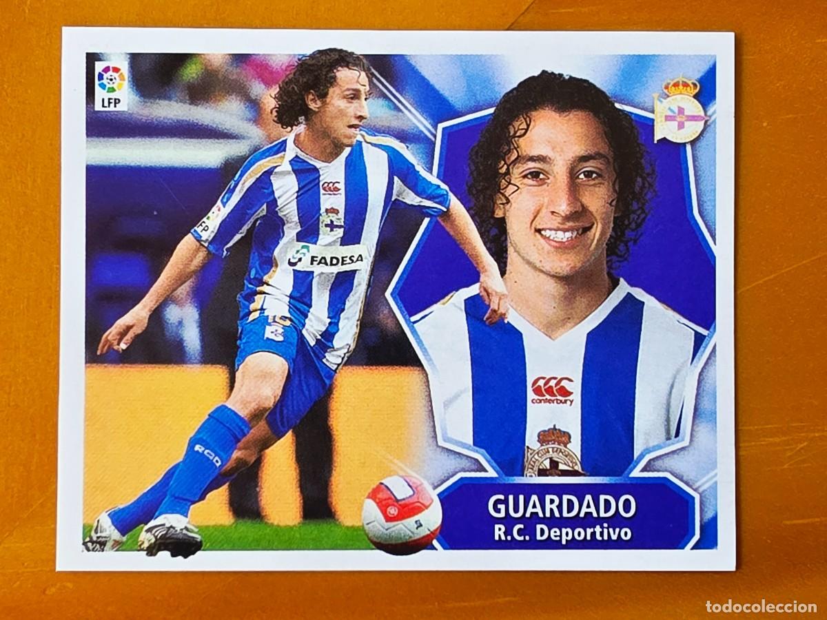 Cromos de f&uacute;tbol: Andr&eacute;s Guardado, Deportivo de la Coru&ntilde;a, Panini Ediciones Liga Este 2008 2009 08 09, sin pegar