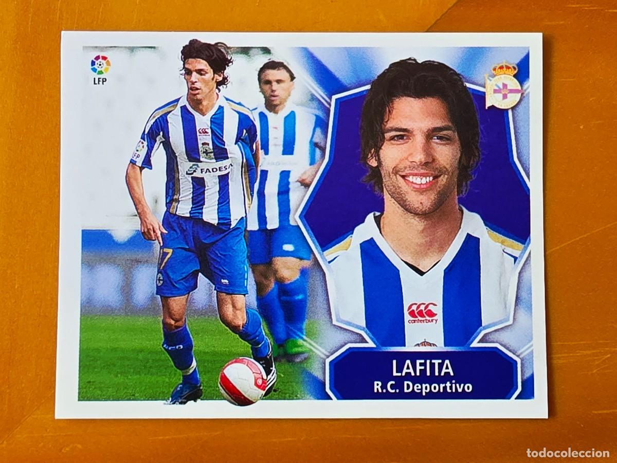 Cromos de f&uacute;tbol: Lafita, Deportivo de la Coru&ntilde;a, Panini Ediciones Liga Este 2008 2009 08 09, sin pegar