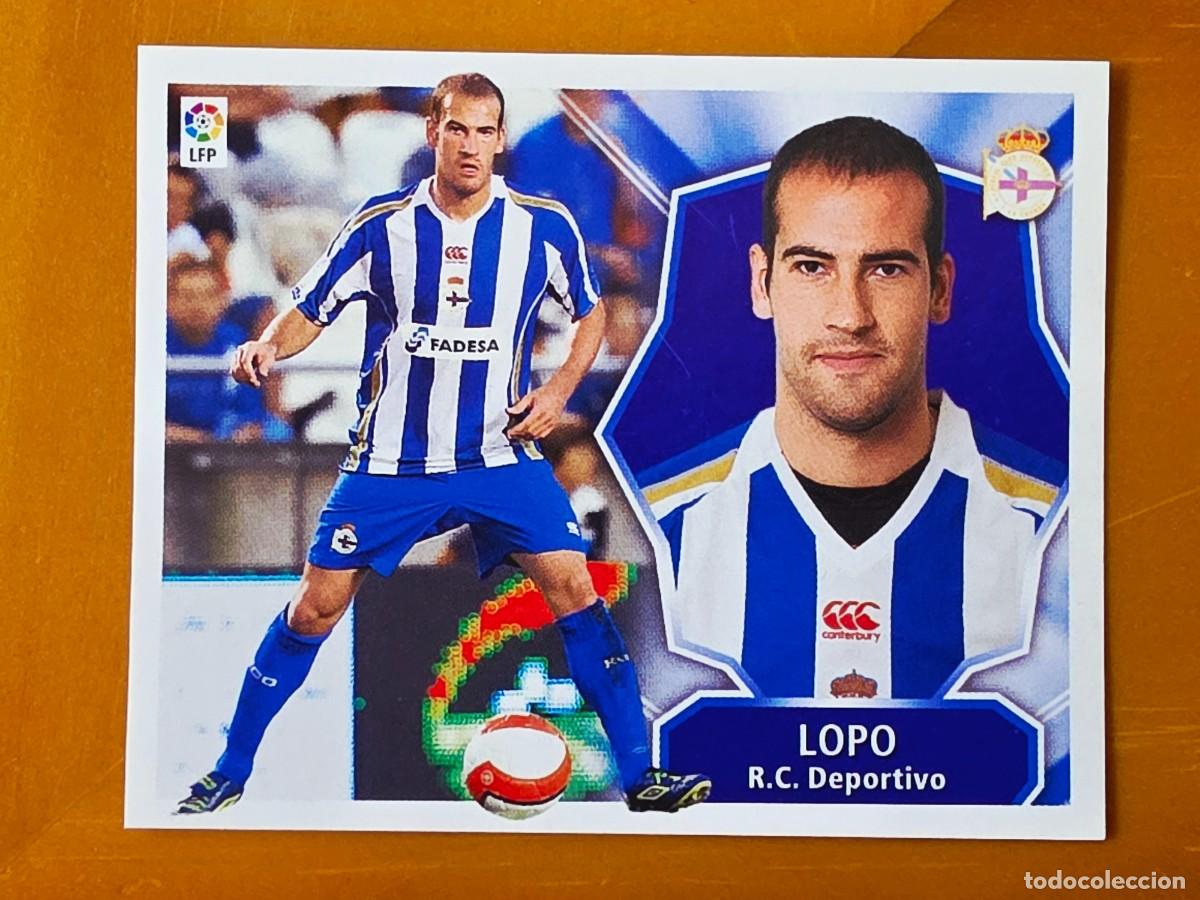Cromos de f&uacute;tbol: Alberto Lopo, Deportivo de la Coru&ntilde;a, Panini Ediciones Liga Este 2008 2009 08 09, sin pegar