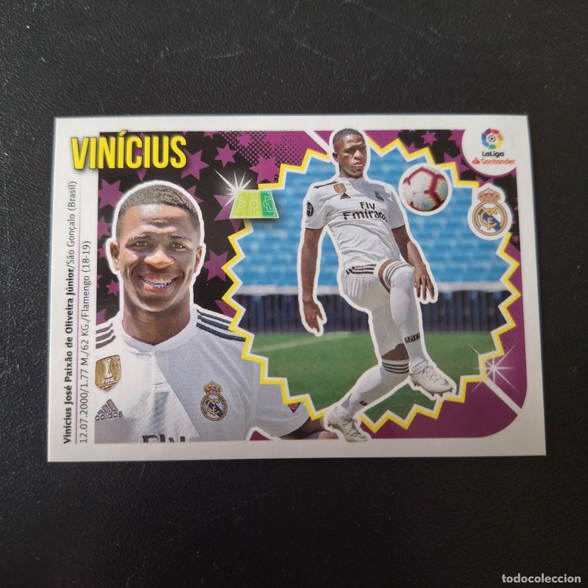 Cromos de f&uacute;tbol: CROMO VINICIUS &Uacute;LTIMOS FICHAJES 15 - REAL MADRID - PANINI LIGA ESTE 2018 2019 18 19