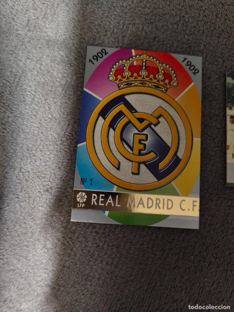 Cromos de f&uacute;tbol: 1. ESCUDO REAL MADRID MUNDICROMO FICHAS 97 98 LIGA 1997 1998 CARD ABB
