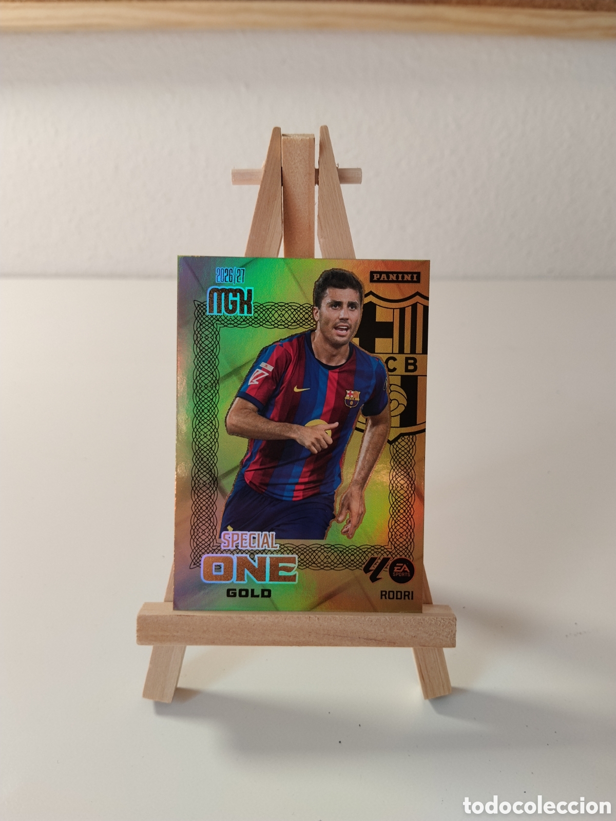 Cromos de f&uacute;tbol: Rodri special one gold megacrack 26/27