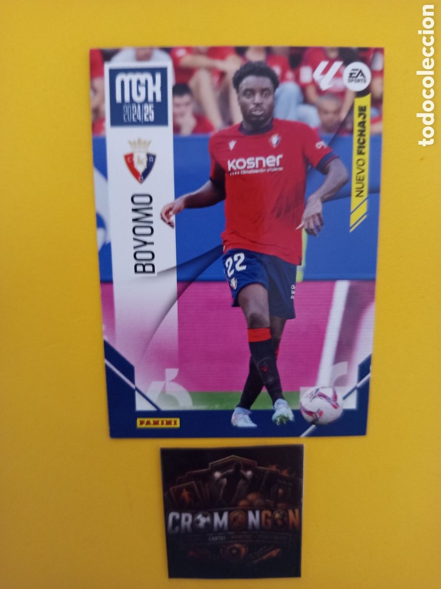 Figurine di Calcio: ❇️ CROMO ⚽ CARD BOYOMO OSASUNA NUEVO FICHAJE MEGACRACKS 24 25 MGKS 2024 2025 PANINI ❇️