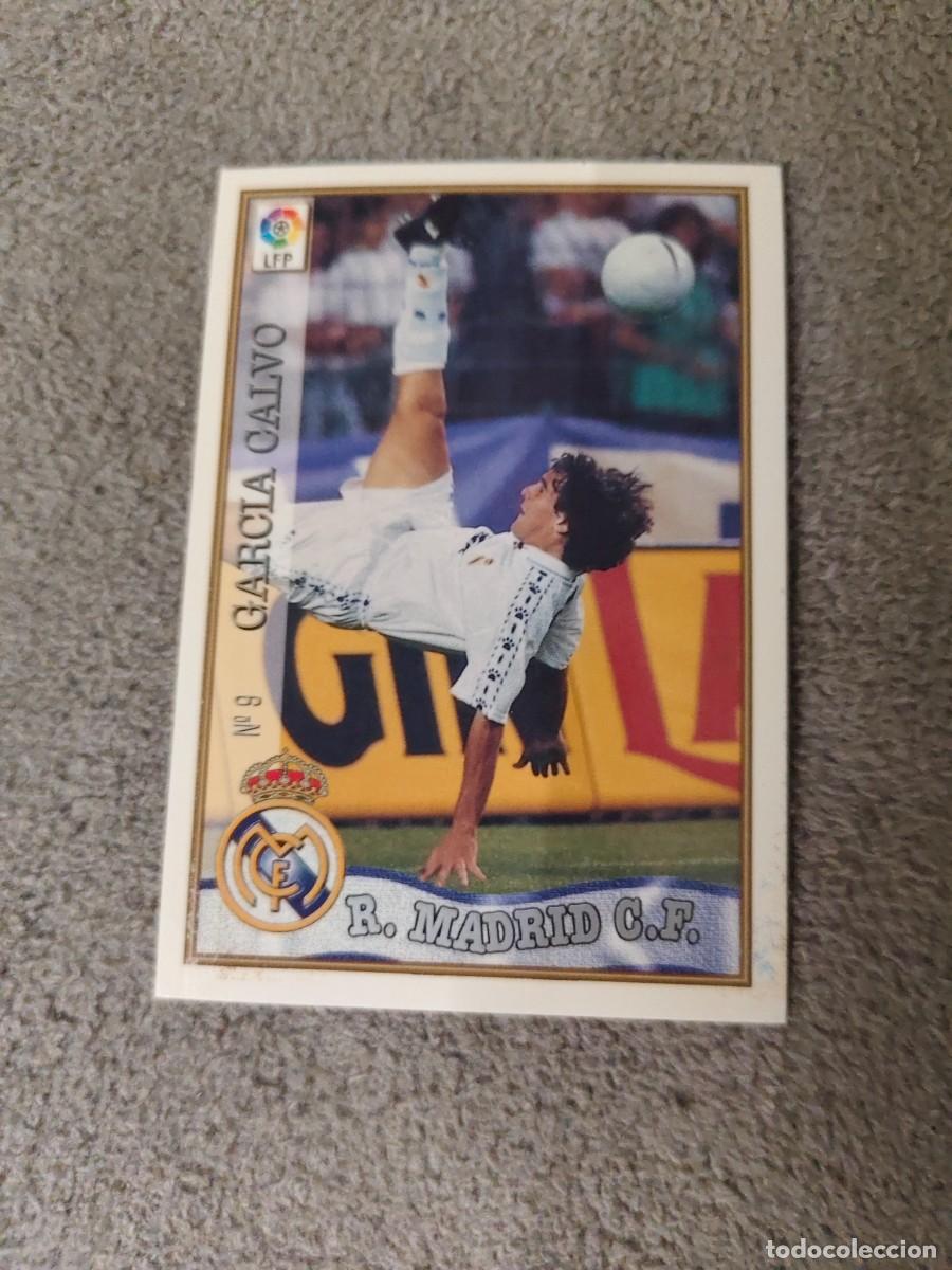 Cromos de f&uacute;tbol: 9. GARC&Iacute;A CALVO REAL MADRID MUNDICROMO FICHAS 97 98 LIGA 1997 1998 CARD ABB
