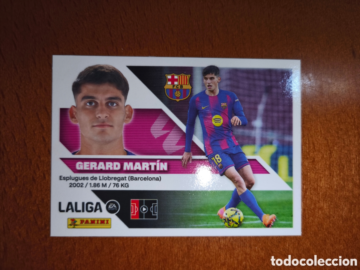 Cromos de f&uacute;tbol: Gerard Mart&iacute;n n&deg;8 liga este 26/27 Barcelona