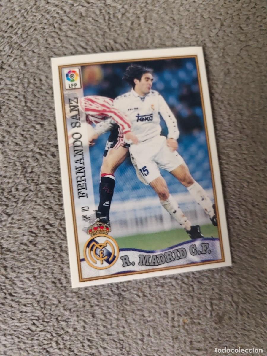 Cromos de f&uacute;tbol: 10. FERNANDO SANZ REAL MADRID MUNDICROMO FICHAS 97 98 LIGA 1997 1998 CARD ABB