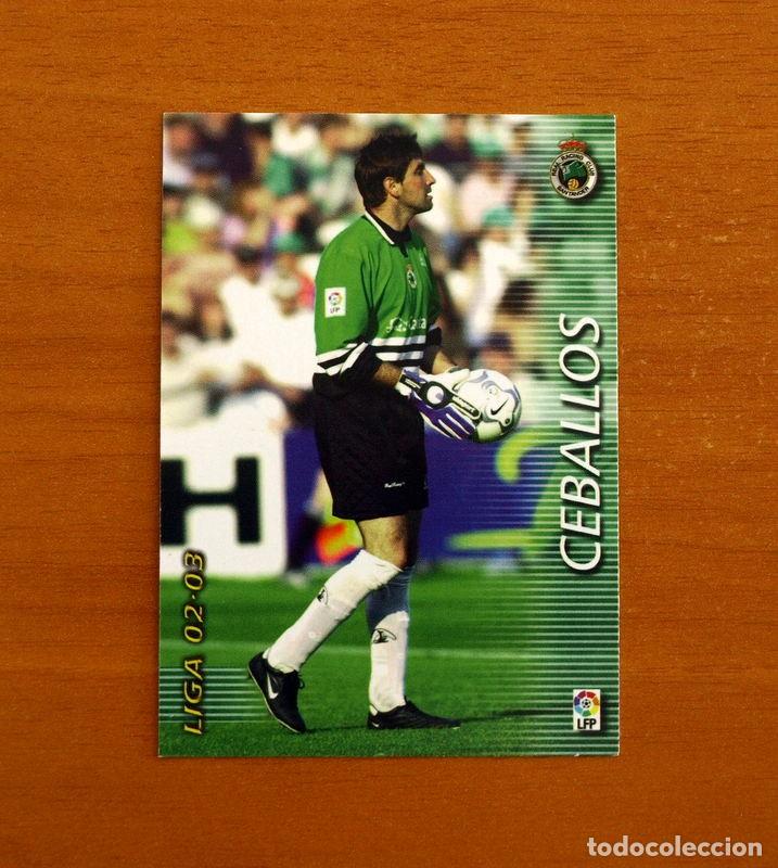 Cromos de f&uacute;tbol: Racing de Santander -N&ordm; 219 Ceballos -Mega Fichas Liga 2002-2003-02-03 -Megafichas Panini Sports