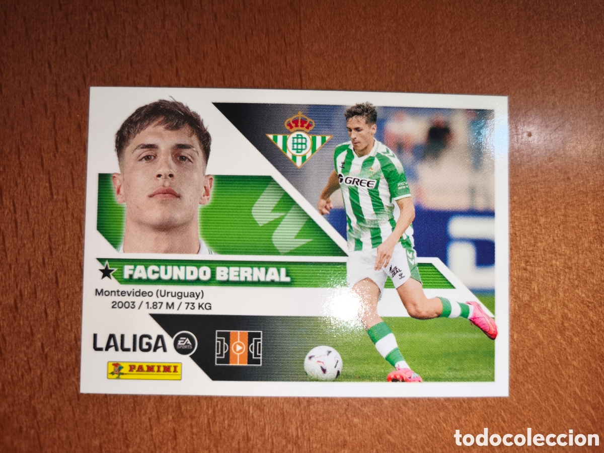 Cromos de f&uacute;tbol: Facundo Bernal n&deg;13 liga este 26/27 Real Betis