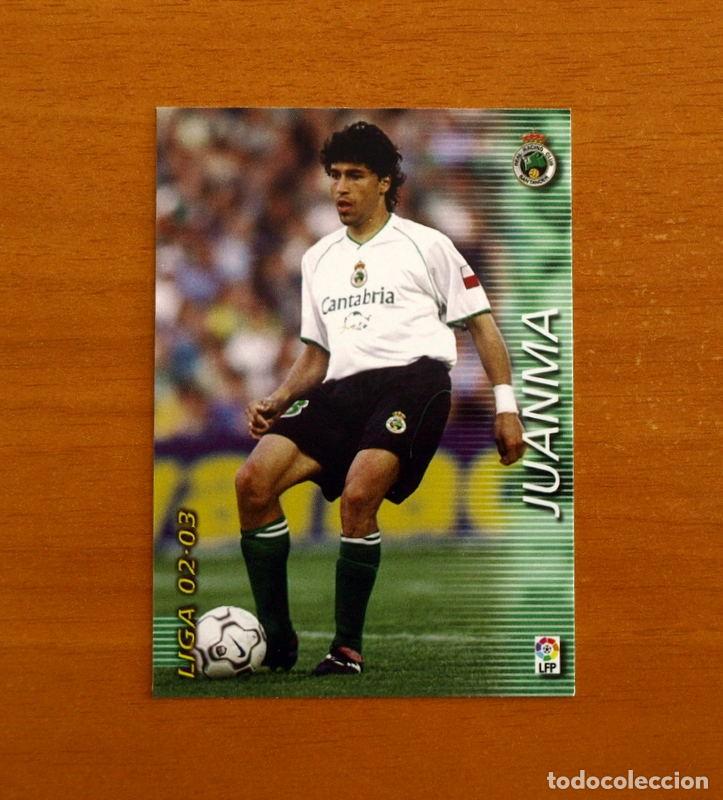 Cromos de f&uacute;tbol: Racing de Santander -N&ordm; 220 Juanma -Mega Fichas Liga 2002-2003-02-03 -Megafichas Panini Sports
