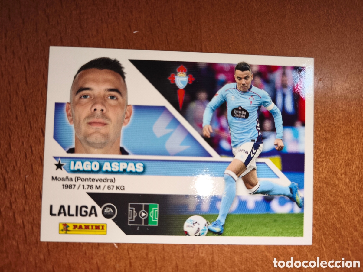 Cromos de f&uacute;tbol: Iago Aspas n&deg;17 liga este 26/27 Celta