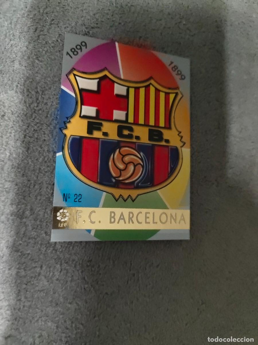 Cromos de f&uacute;tbol: 22. ESCUDO F.C. BARCELONA MUNDICROMO FICHAS 97 98 LIGA 1997 1998 CARD ABB