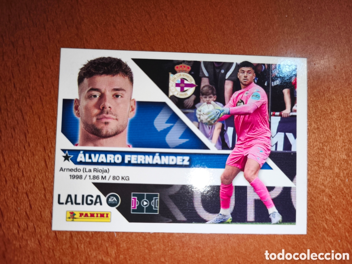 Cromos de f&uacute;tbol: &Aacute;lvaro Fern&aacute;ndez n&deg;3 liga este 26/27 Deportivo