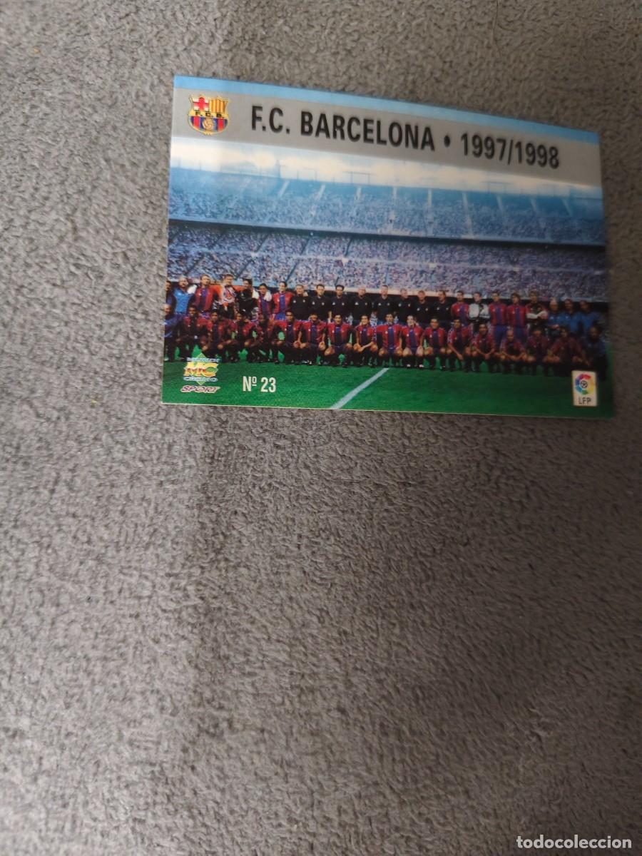 Cromos de f&uacute;tbol: 23. PLANTILLA F.C. BARCELONA MUNDICROMO FICHAS 97 98 LIGA 1997 1998 CARD ABB