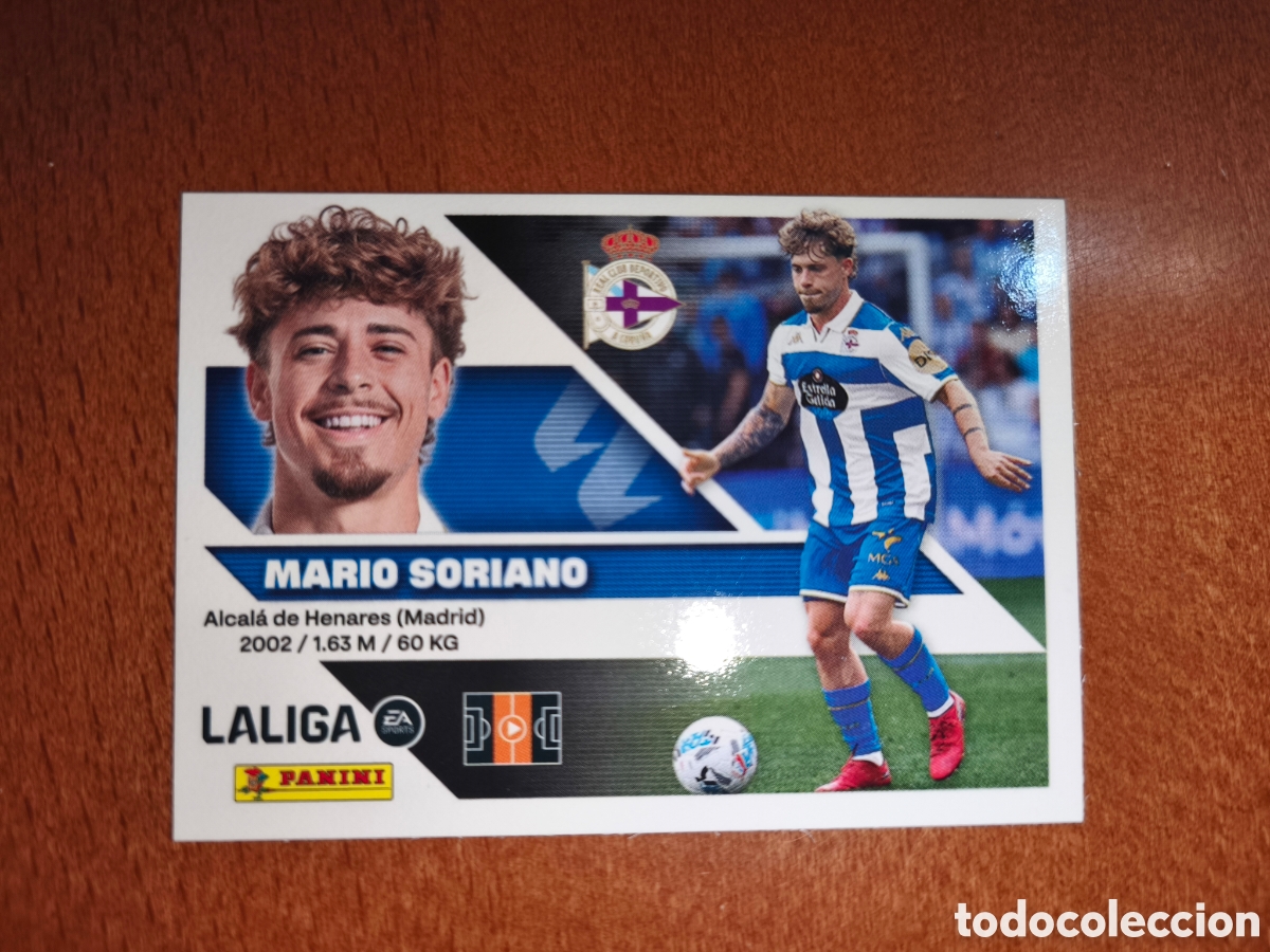 Cromos de f&uacute;tbol: Mario Soriano n&deg;13 liga este 26/27 Deportivo