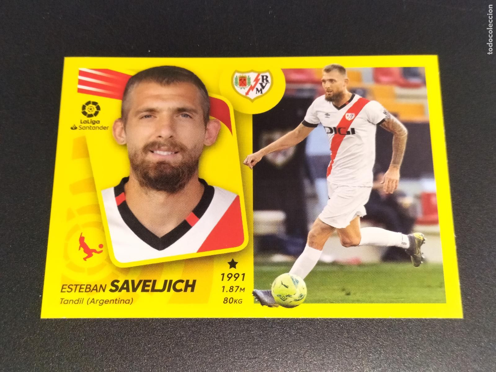 Cromos de f&uacute;tbol: N&ordm; 10 SAVELJICH VALLECANO CROMOS LALIGA SANTANDER ESTE LIGA 2021 2022 21 22 PANINI