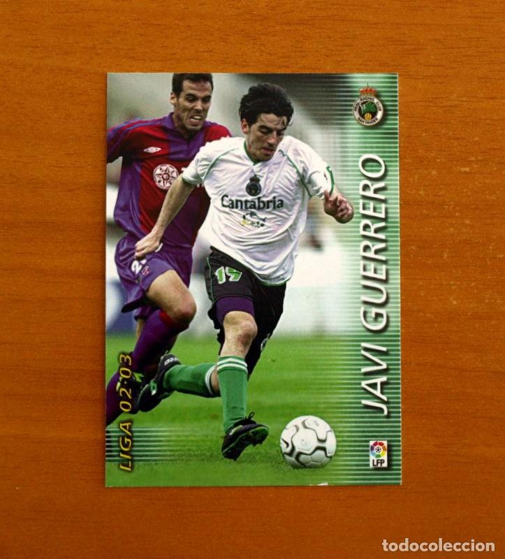 Cromos de f&uacute;tbol: Racing de Santander -N&ordm; 231 Javi Guerrero-Mega Fichas Liga 2002-2003-02-03 -Megafichas Panini Sports