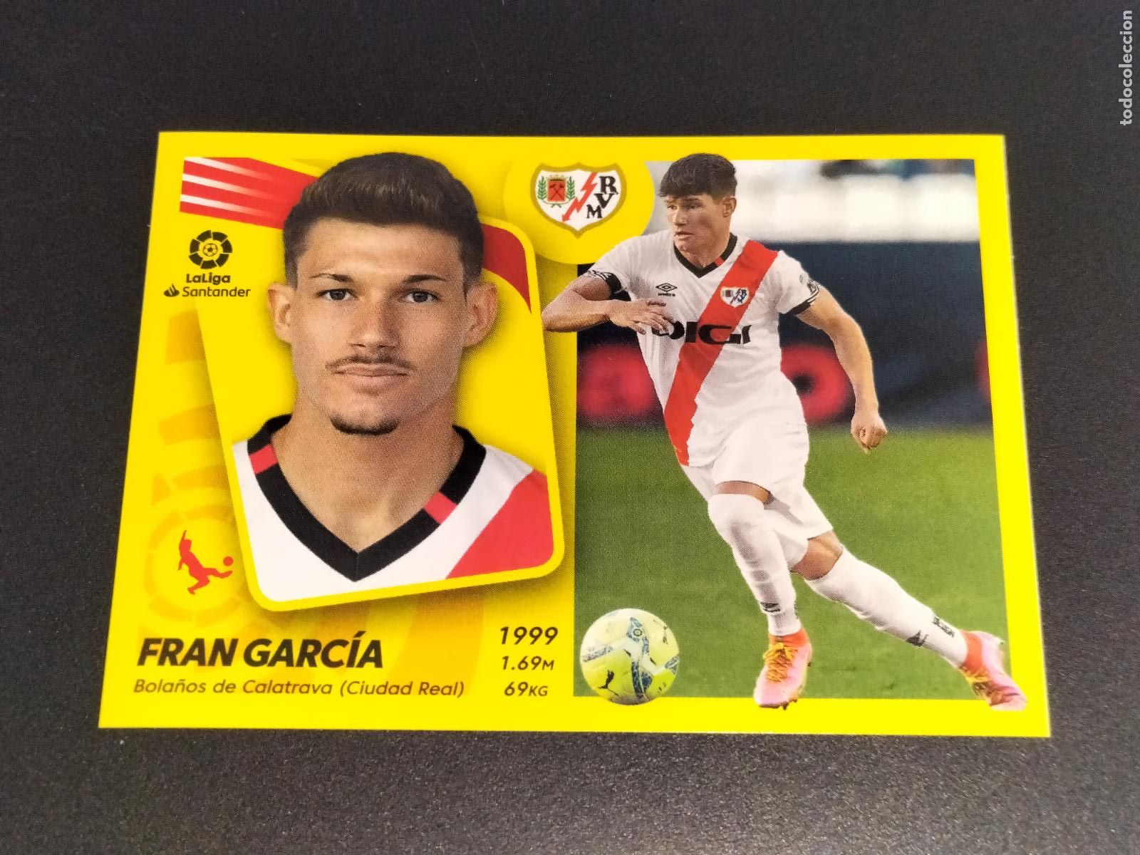Cromos de f&uacute;tbol: N&ordm; 11 FRAN GARCIA VALLECANO CROMOS LALIGA SANTANDER ESTE LIGA 2021 2022 21 22 PANINI