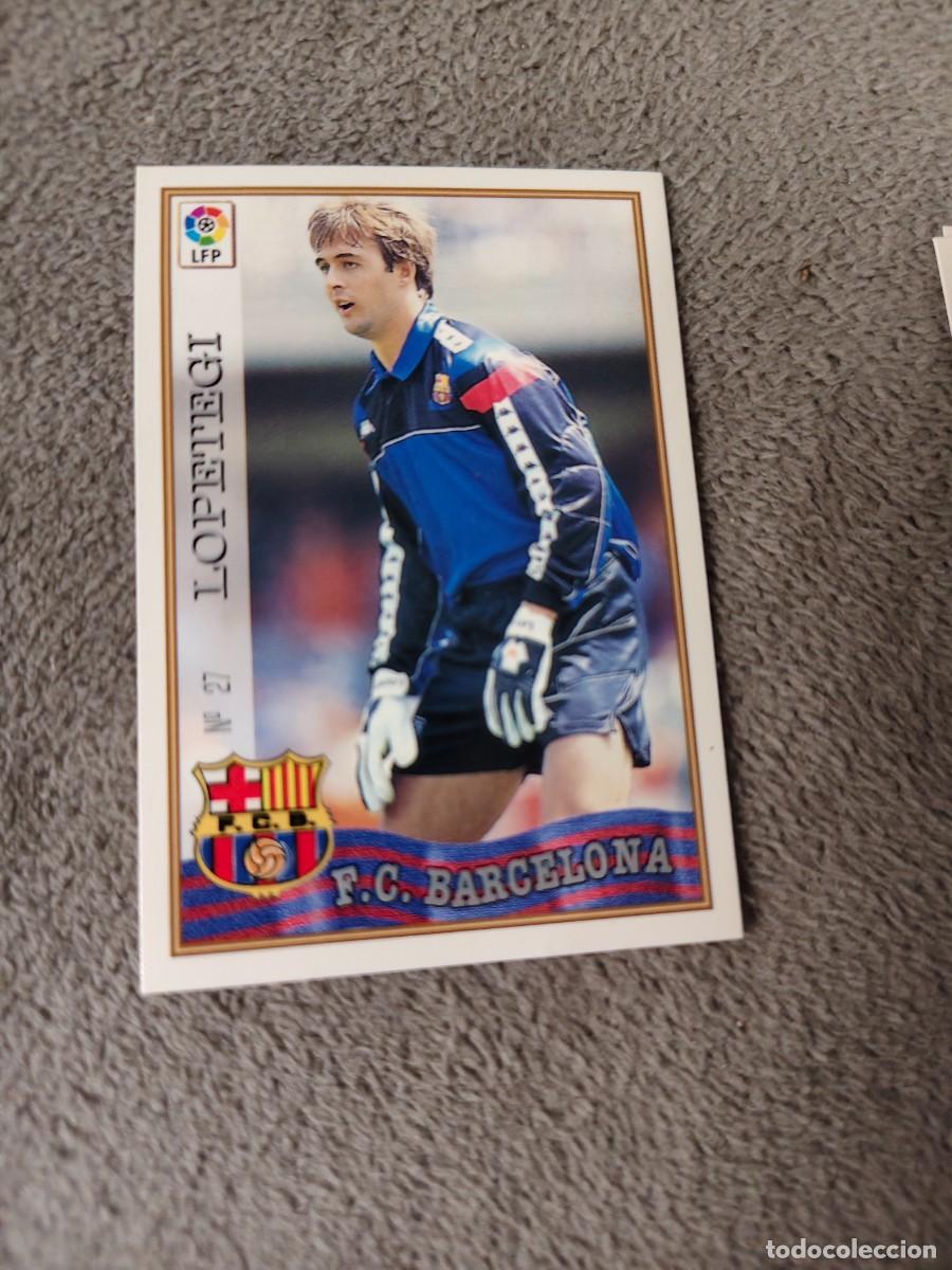 Cromos de f&uacute;tbol: 27. LOPETEGI F.C. BARCELONA MUNDICROMO FICHAS 97 98 LIGA 1997 1998 CARD ABB