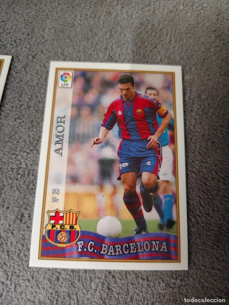 Cromos de f&uacute;tbol: 35. AMOR F.C. BARCELONA MUNDICROMO FICHAS 97 98 LIGA 1997 1998 CARD ABB