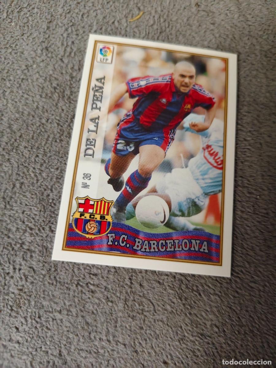 Cromos de f&uacute;tbol: 36. DE LA PE&Ntilde;A F.C. BARCELONA MUNDICROMO FICHAS 97 98 LIGA 1997 1998 CARD ABB