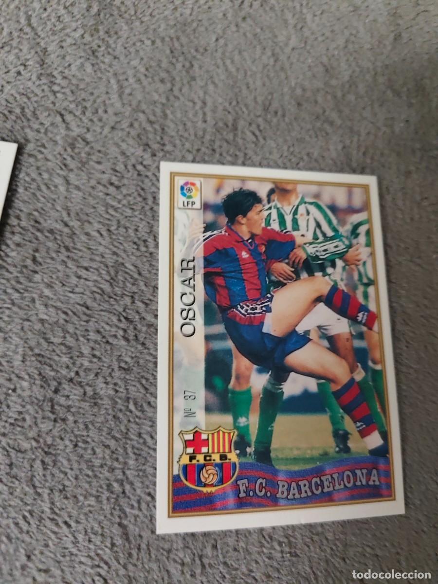 Cromos de f&uacute;tbol: 37. OSCAR F.C. BARCELONA MUNDICROMO FICHAS 97 98 LIGA 1997 1998 CARD ABB