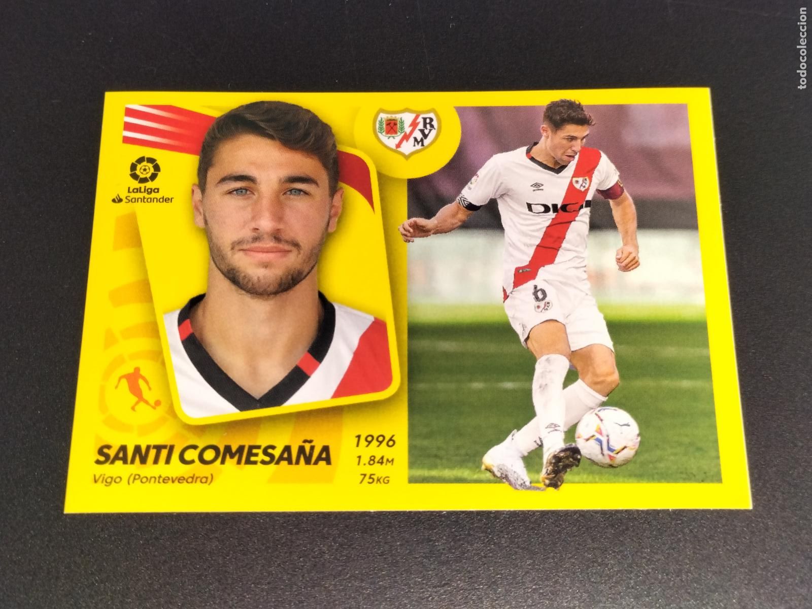 Cromos de f&uacute;tbol: N&ordm; 12 SANTI COMESA&Ntilde;A RAYO VALLECANO CROMOS LALIGA SANTANDER ESTE LIGA 2021 2022 21 22 PANINI