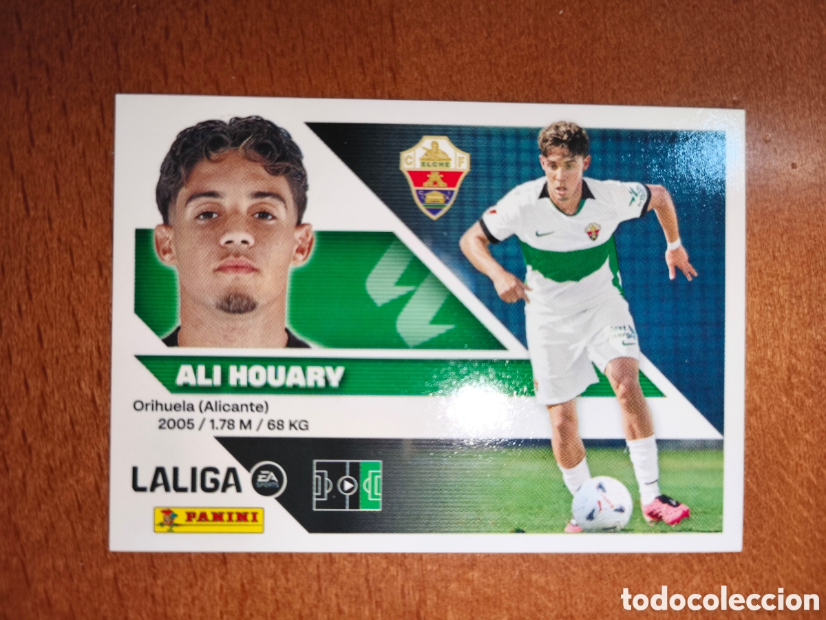 Cromos de f&uacute;tbol: Ali Houary n&deg;17 liga este 26/27 Elche