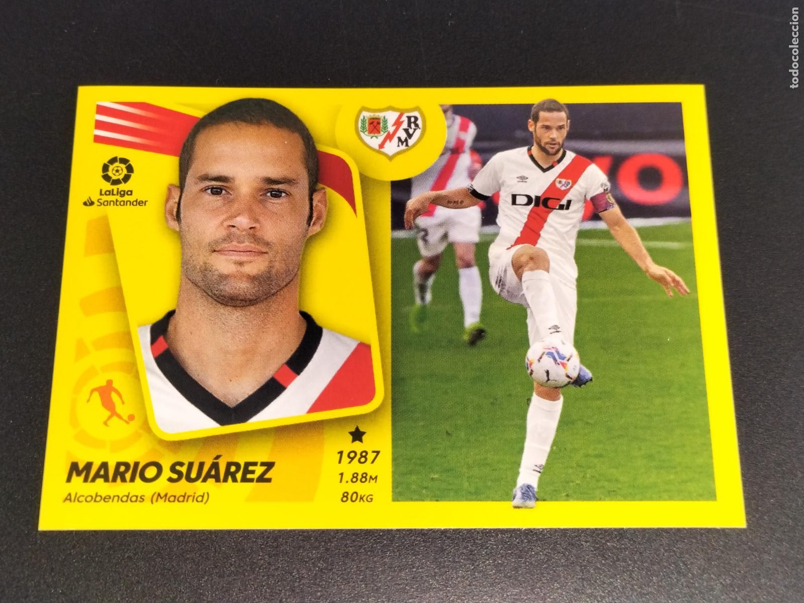 Cromos de f&uacute;tbol: N&ordm; 13 A MARIO SUAREZ VALLECANO CROMOS LALIGA SANTANDER ESTE LIGA 2021 2022 21 22 PANINI