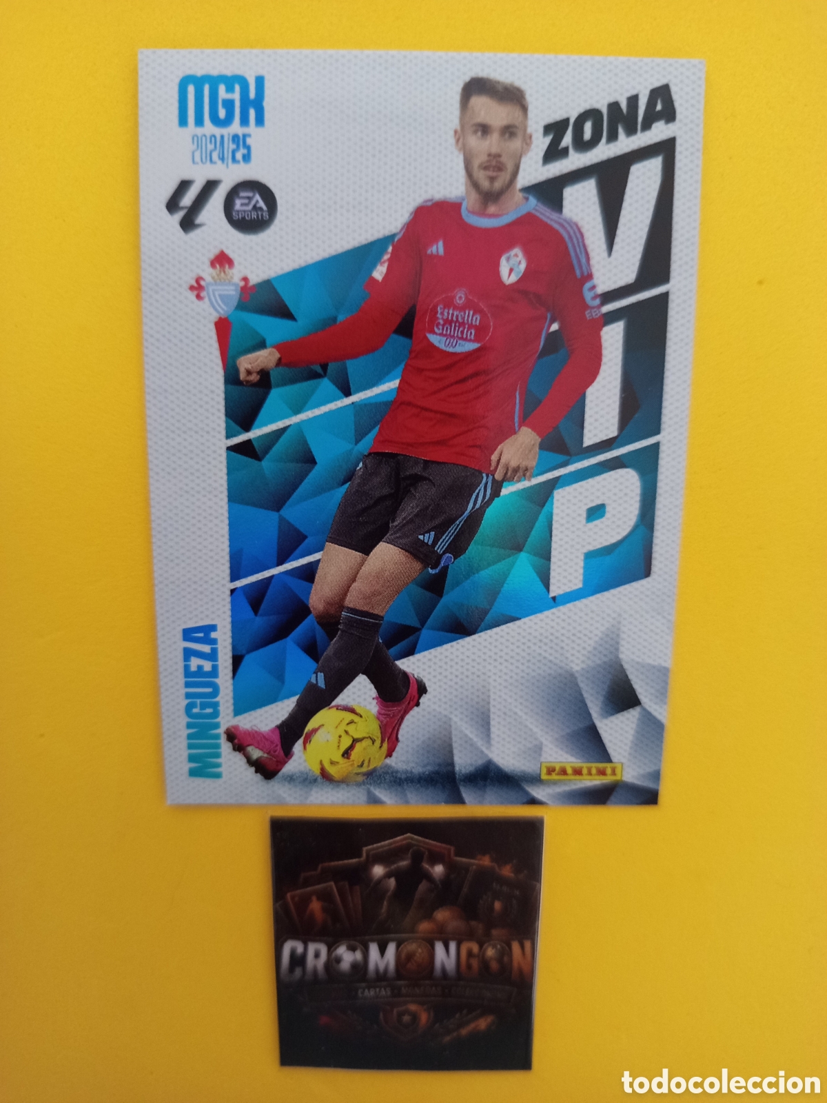 Figurine di Calcio: ❇️ CROMO ⚽ CARD MINGUEZA CELTA DE VIGO ZONA VIP MEGACRACKS 24 25 MGKS 2024 2025 PANINI ❇️