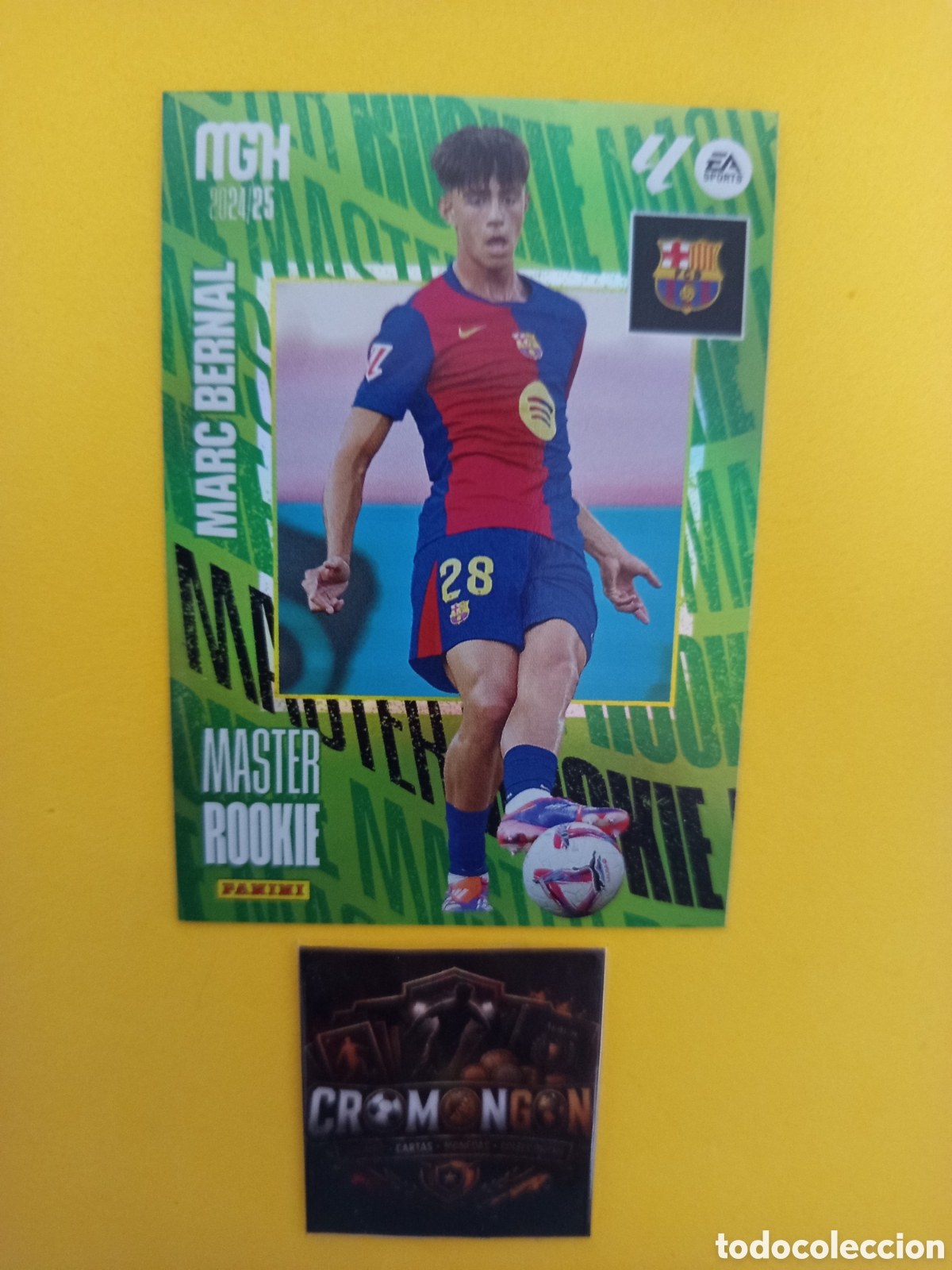 Figurine di Calcio: ❇️ CROMO ⚽ CARD MARC BERNAL BARCELONA MASTER ROOKIE MEGACRACKS 24 25 MGKS 2024 2025 PANINI ❇️