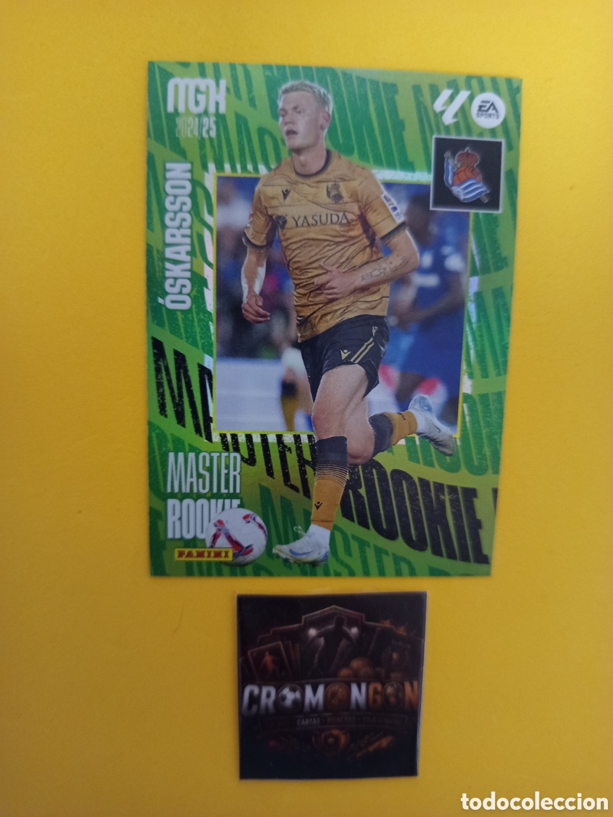 Figurine di Calcio: ❇️ CROMO ⚽ CARD &Oacute;SKARSSON REAL SOCIEDAD MASTER ROOKIE MEGACRACKS 24 25 MGKS 2024 2025 PANINI ❇️