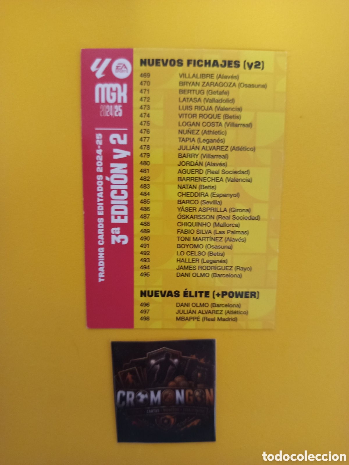 Figurine di Calcio: ❇️ CROMO ⚽ CARD &Iacute;NDICE NUEVOS FICHAJES Y 2 3 EDICI&Oacute;N 2 MEGACRACKS 24 25 MGKS 2024 2025 PANINI ❇️