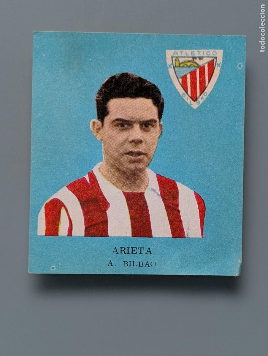Figurine di Calcio: CROMO VERY RARE CARD ARIETA ATHLETIC CLUB FUTBOL 1962 1963 62/63 FHER DISGRA BILBAO VIZCAYA