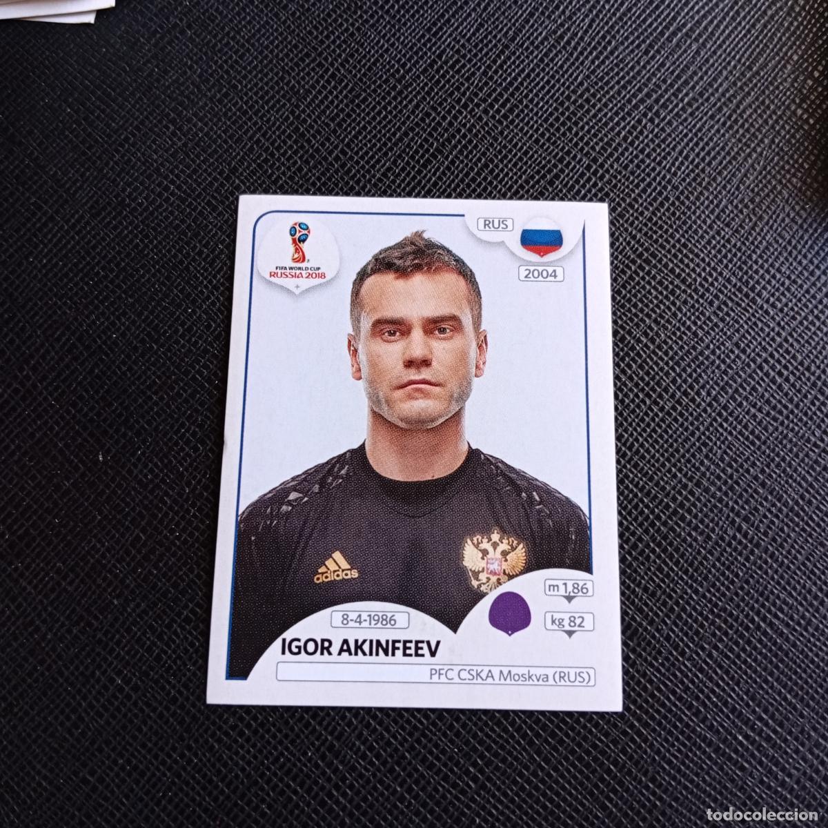 Figurine di Calcio: 34 IGOR AKINFEEV RUSIA PANINI MUNDIAL RUSIA 2018 CROMO FUTBOL 18 - SIN PEGAR - /CJ2