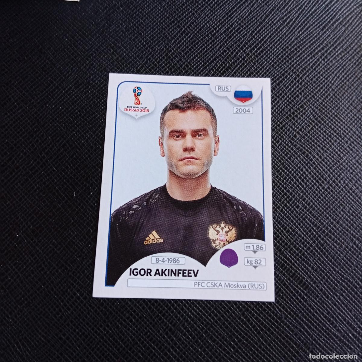 Figurine di Calcio: 34 IGOR AKINFEEV RUSIA PANINI MUNDIAL RUSIA 2018 CROMO FUTBOL 18 - SIN PEGAR - /CJ2